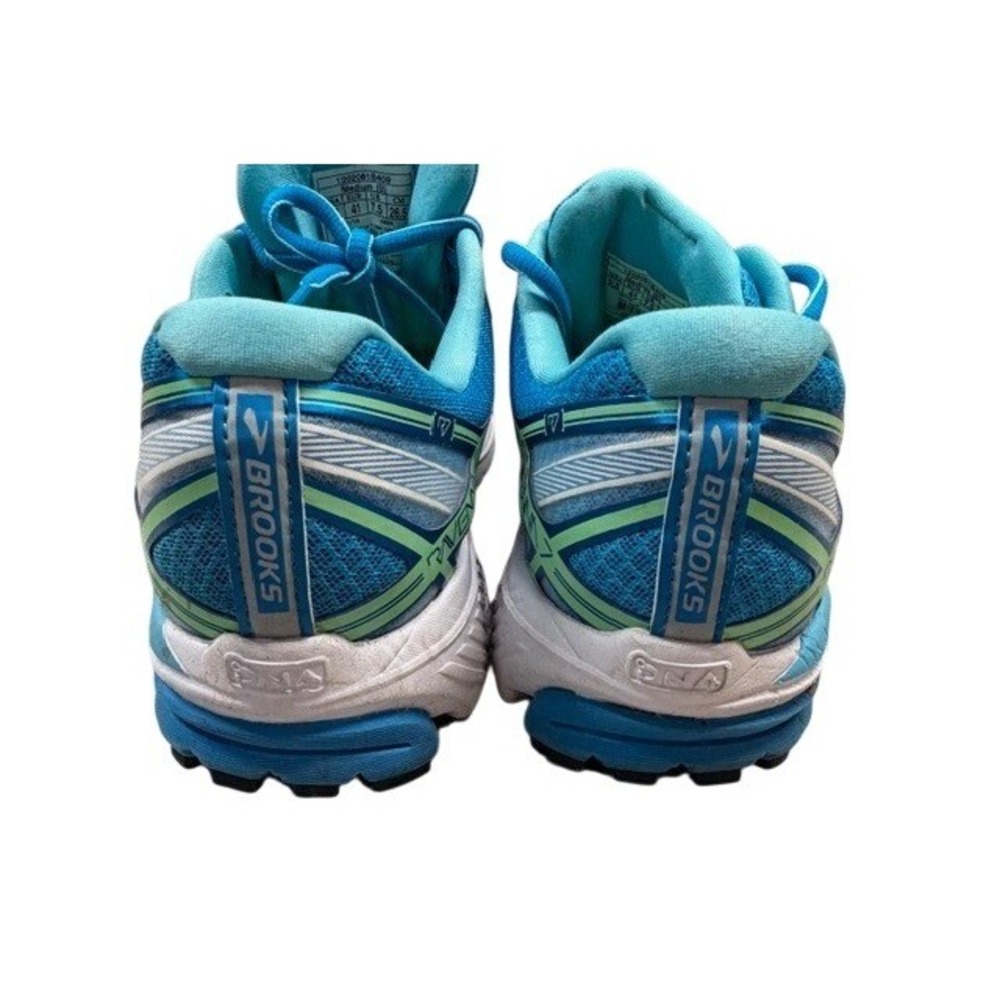 Brooks Ravenna 7 Womens Running Shoes Blue Teal Lime Green Sneakers 9.5 - Picture 7 of 9